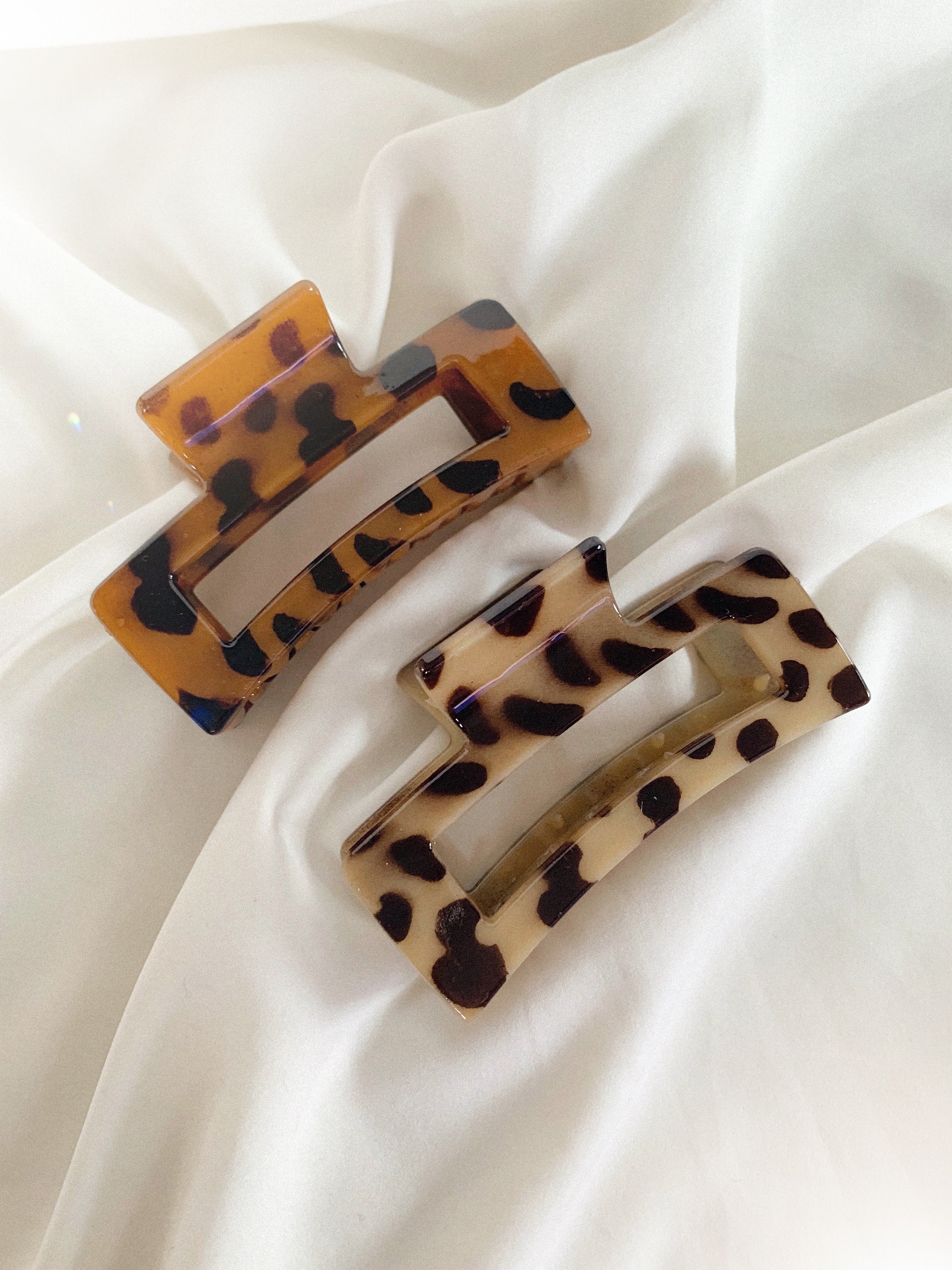 Haarklammer Leoparden-Muster